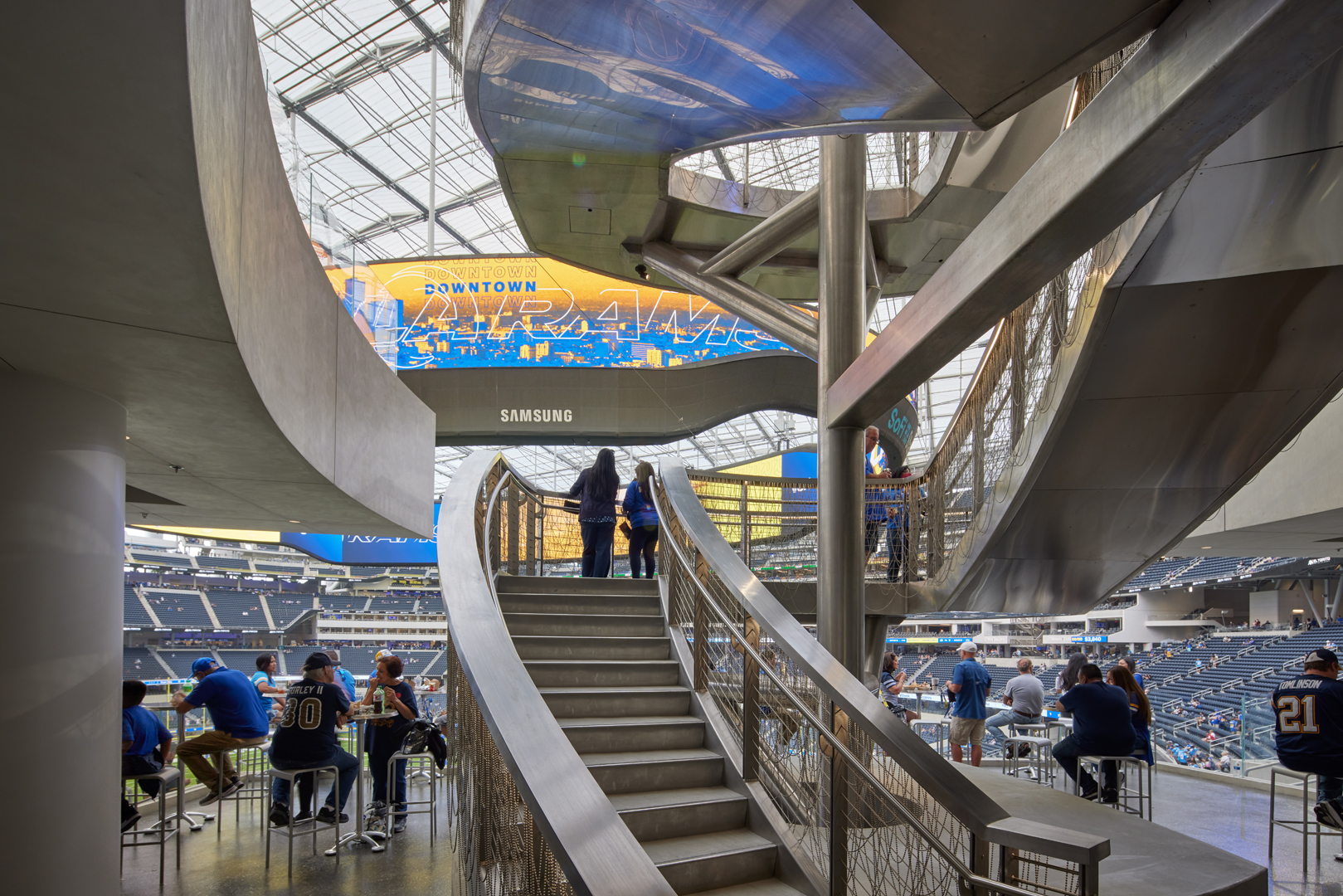 Los Angeles Football Club - New stadium renderings. First-ever look at the LAFC  Stadium Plaza which includes a World Football Museum, main entry gate, team  store, and rooftop restaurant. From this vantage