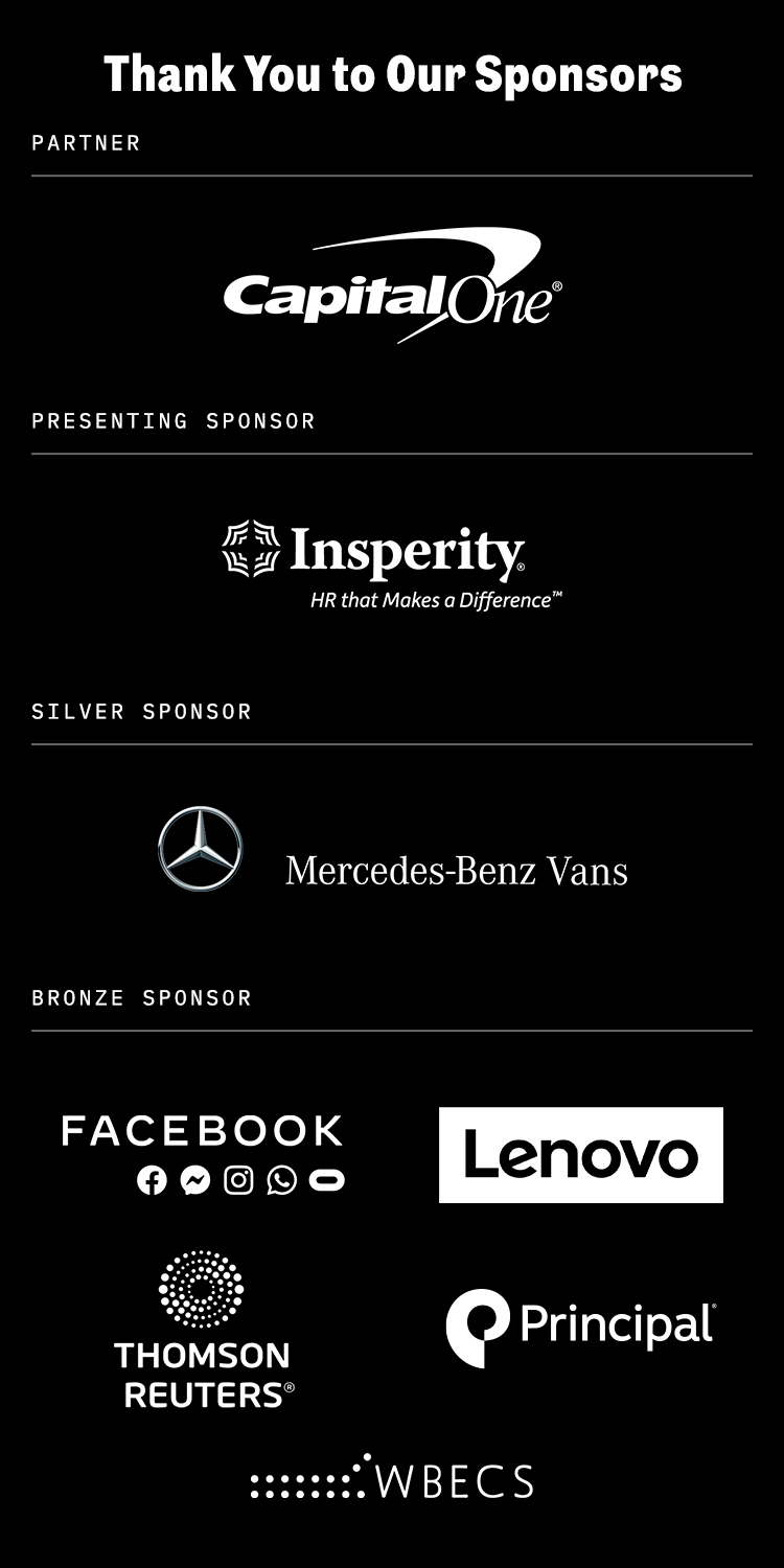 Thank you to our sponsors.