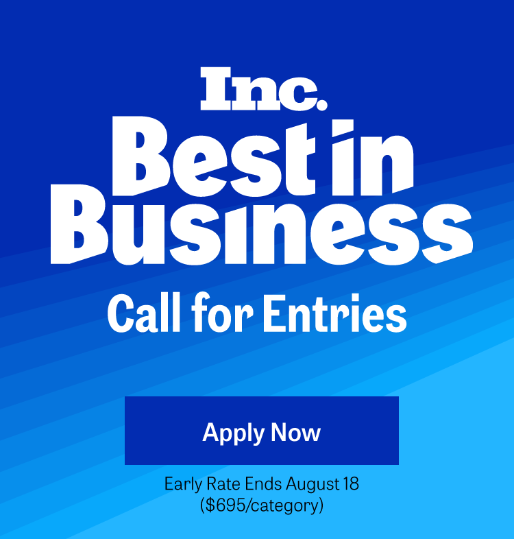 Inc. Best in Business Awards | APPLY NOW