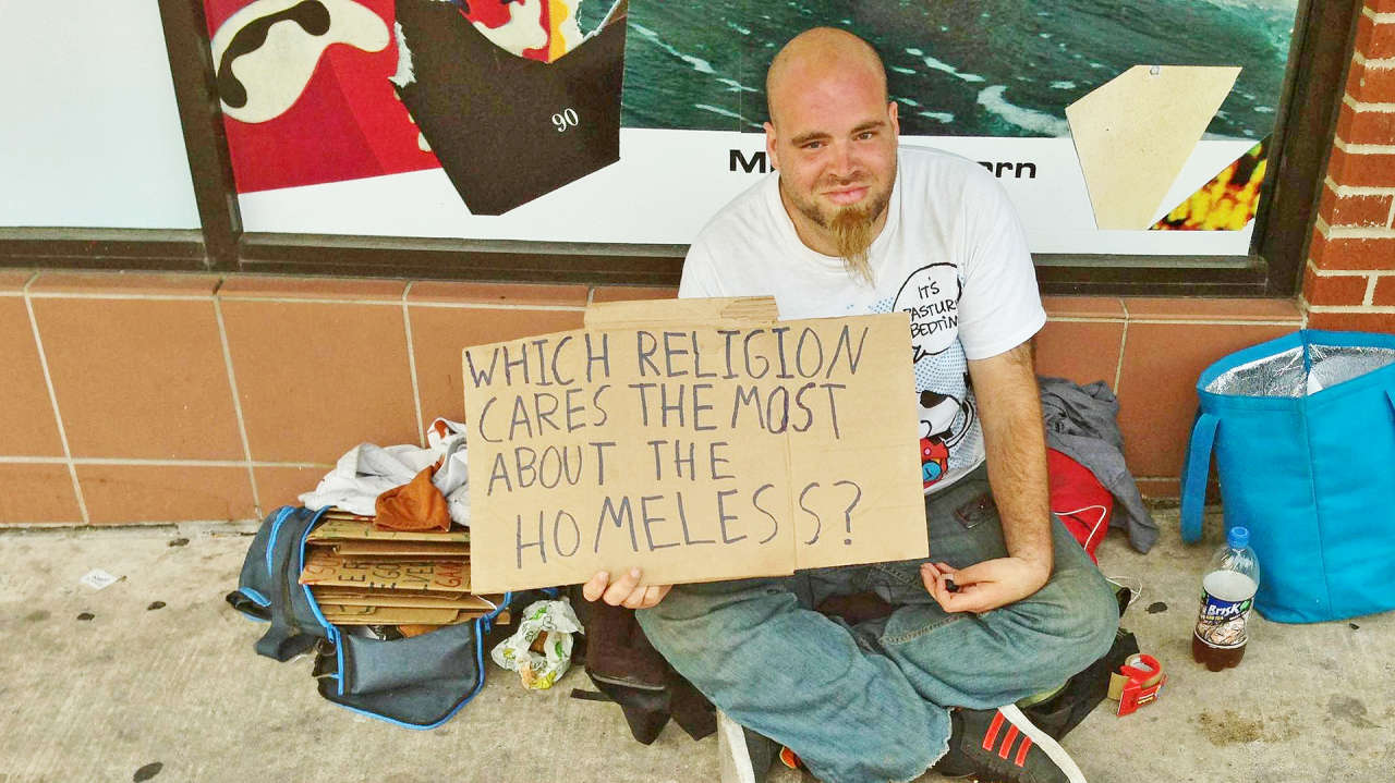 Which Religion Cares The Most About The Homeless Christian, Muslim, Jew, Buddhist, Atheist: Who Is Most Likely To Help A