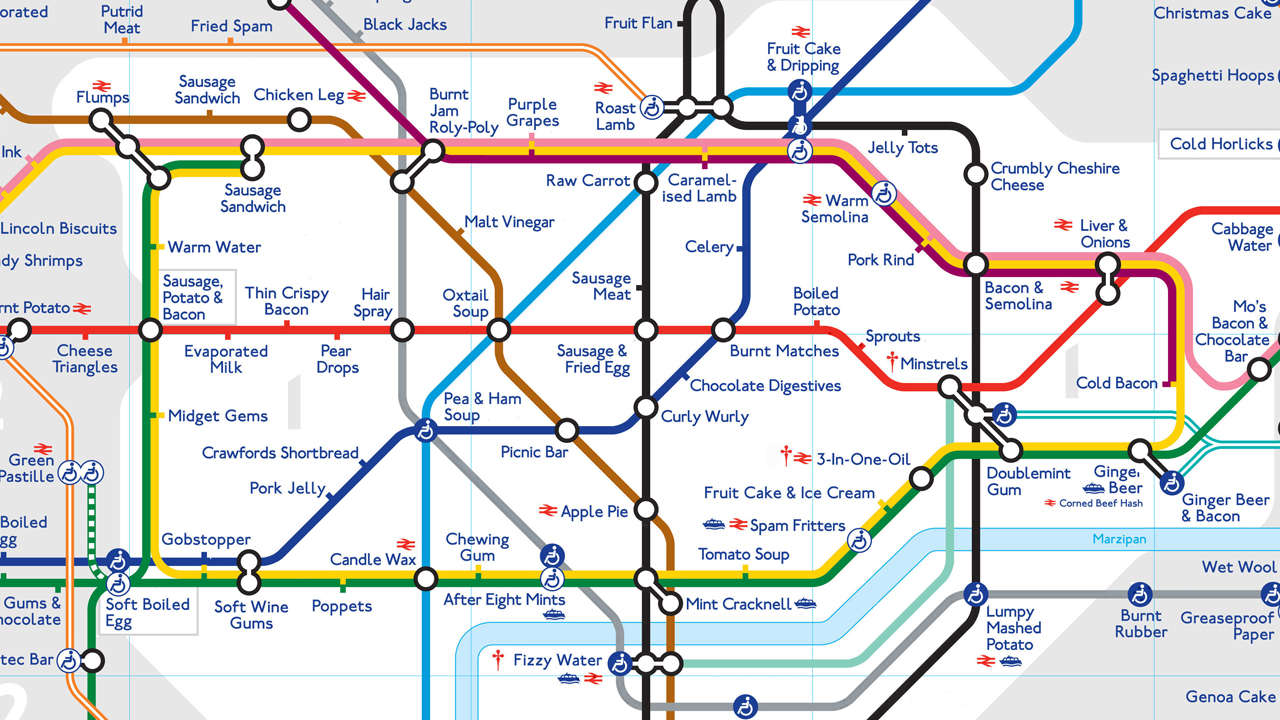 Taste The London Underground With This Synesthesia Subway Map