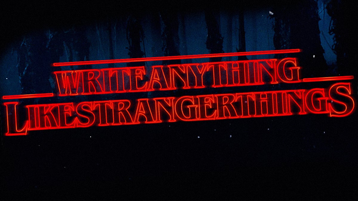You can now write anything in stranger things font fast company
