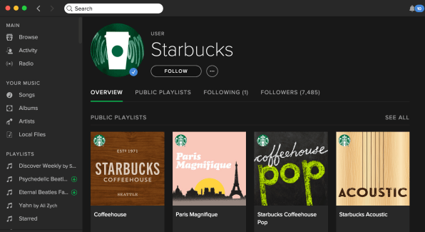 Your Next Starbucks Visit Will Sound Different, Thanks To Spotify