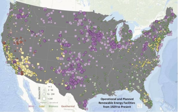 Mapping The History Of Renewable Energy In America | Fast Company